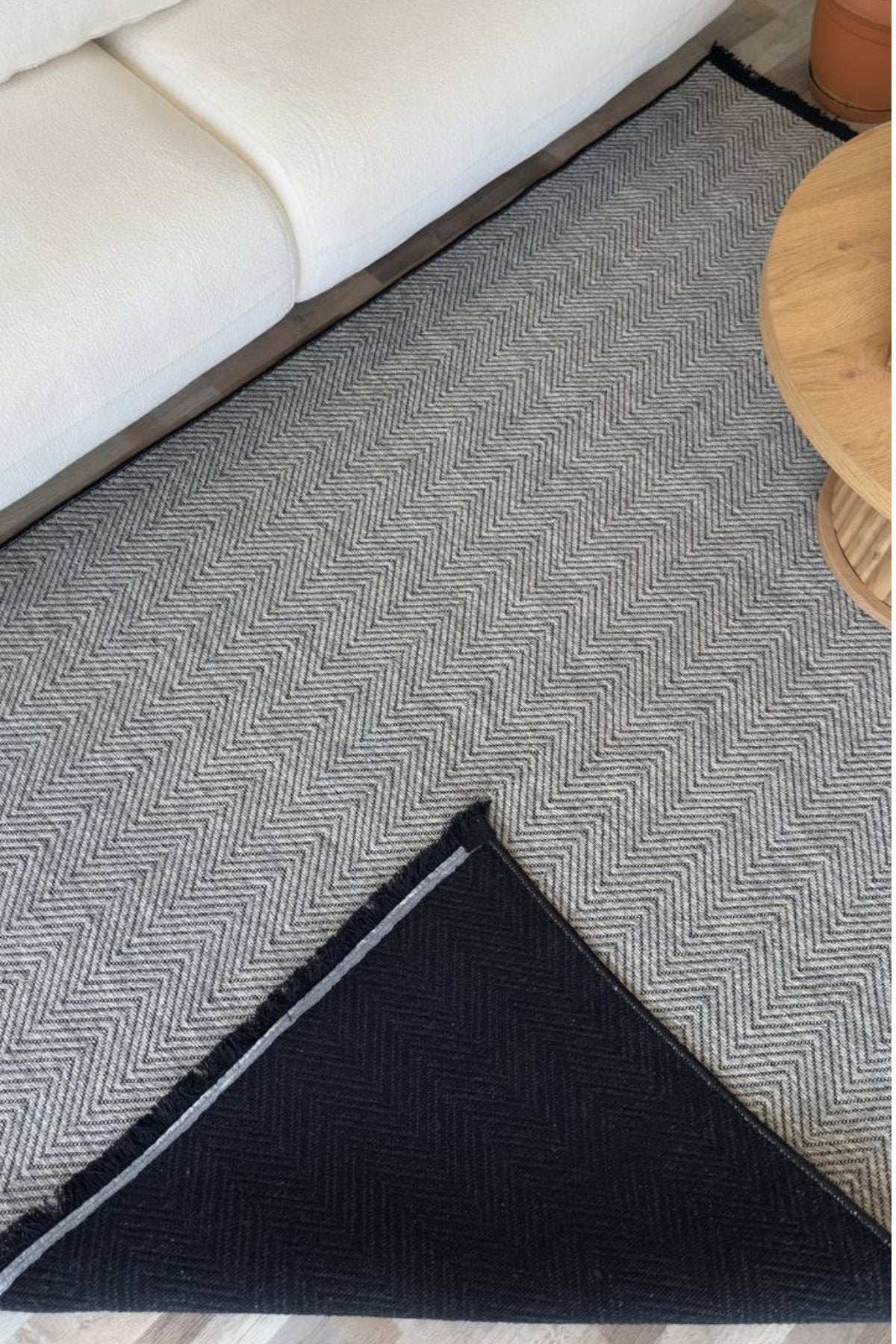 RUGSİS Sisal Leke Tutmaz Yıkanabilir Gri Halı Kilim