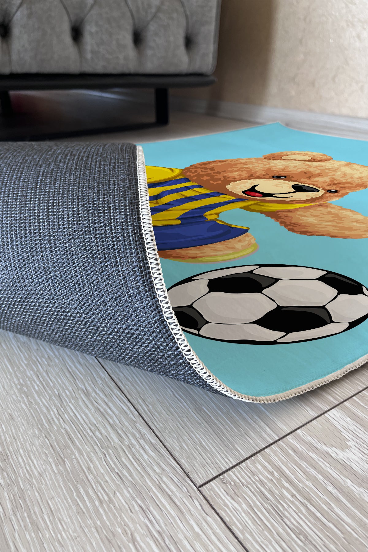 Rugland RH0401 Sarı Lacivert Çocuk Halısı