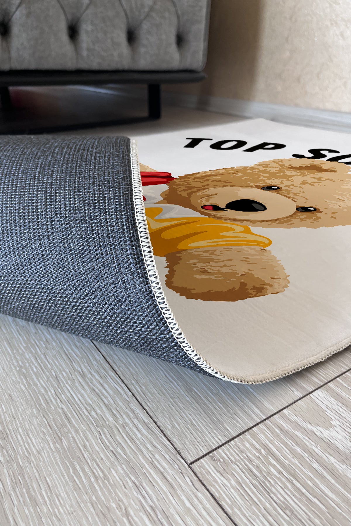 RUGLAND RH0418 Sarı Kırmızı Taraftar Çocuk Halısı