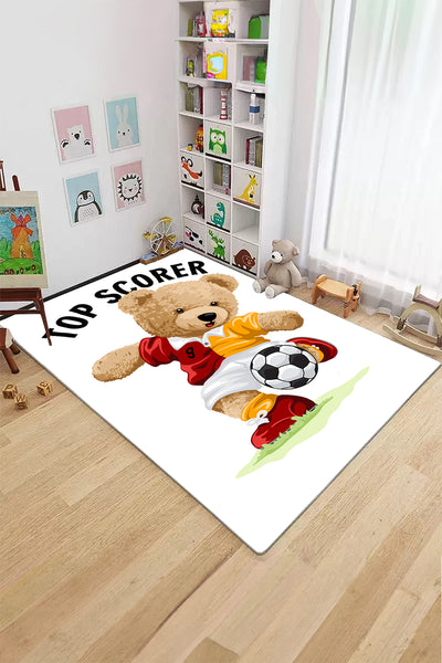 RUGLAND RH0418 Sarı Kırmızı Taraftar Çocuk Halısı